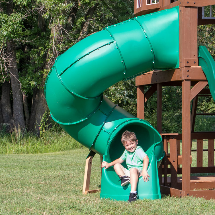 Backyard Discovery Spiral Slide for 5' Deck & Reviews Wayfair